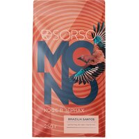 Sorso Brazilia Santos 100% Арабика темная обжарка зерновой 250 г